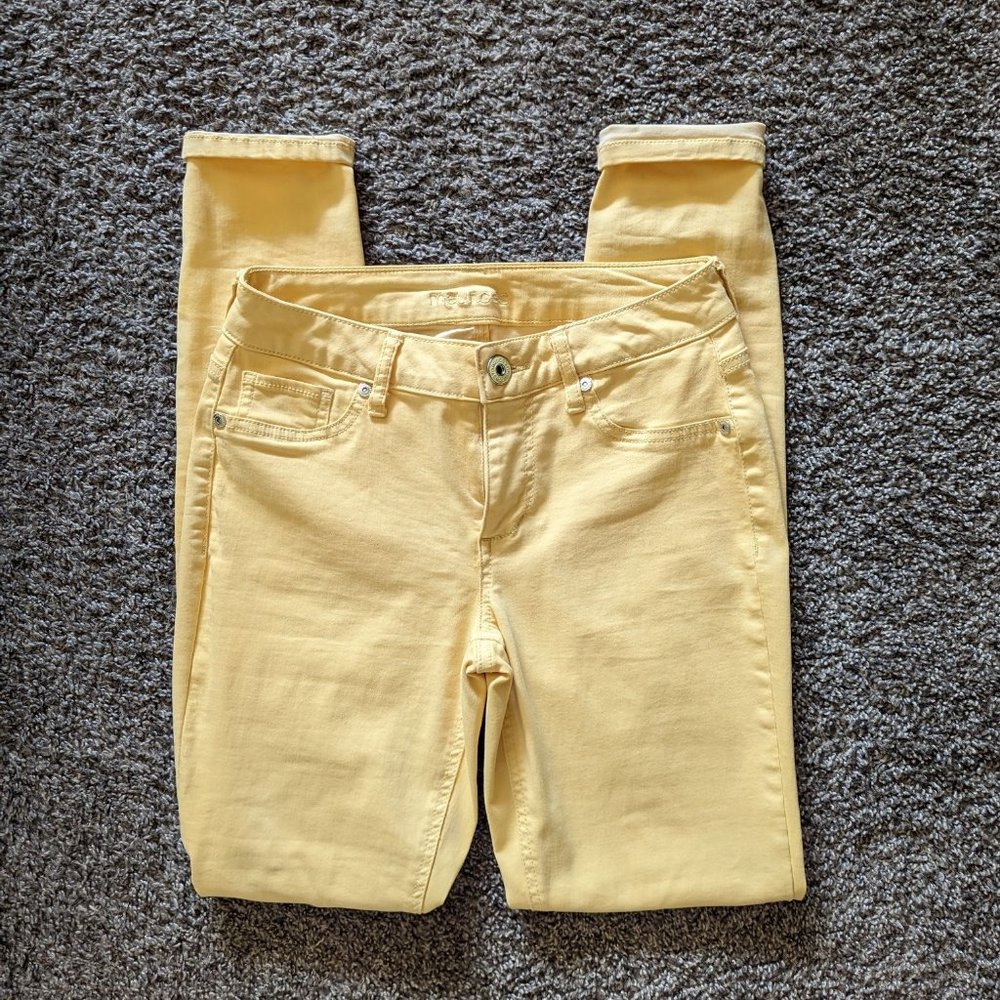 Butter Yellow Maurices Low Rise Jeggings Leggings Jeans 28x31 Size Small/Long S